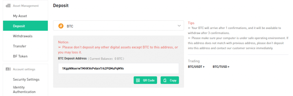 btc bitcoin address