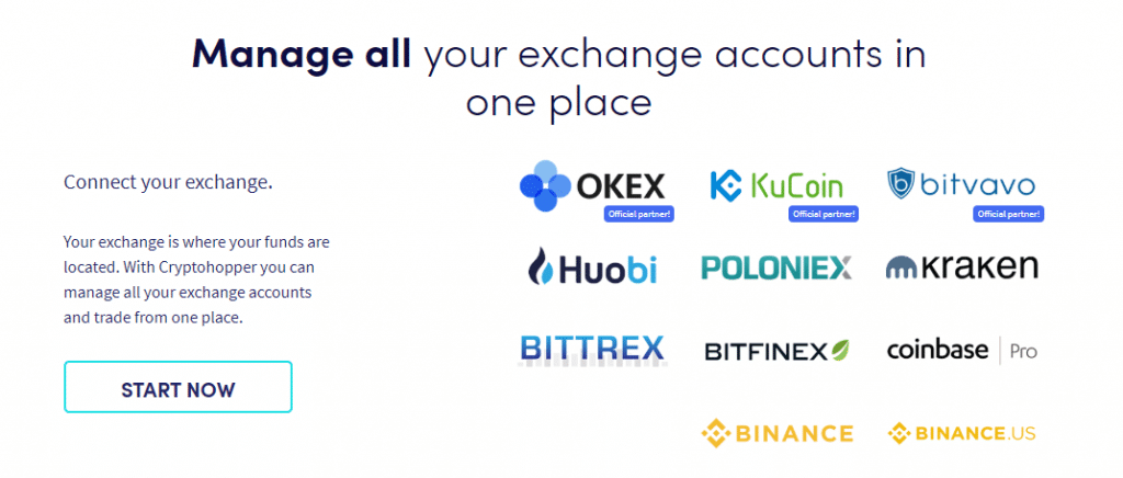 supported exchanges