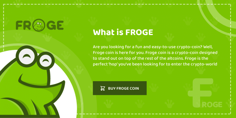 FROGE Coin is now Live-Get it while it’s fresh