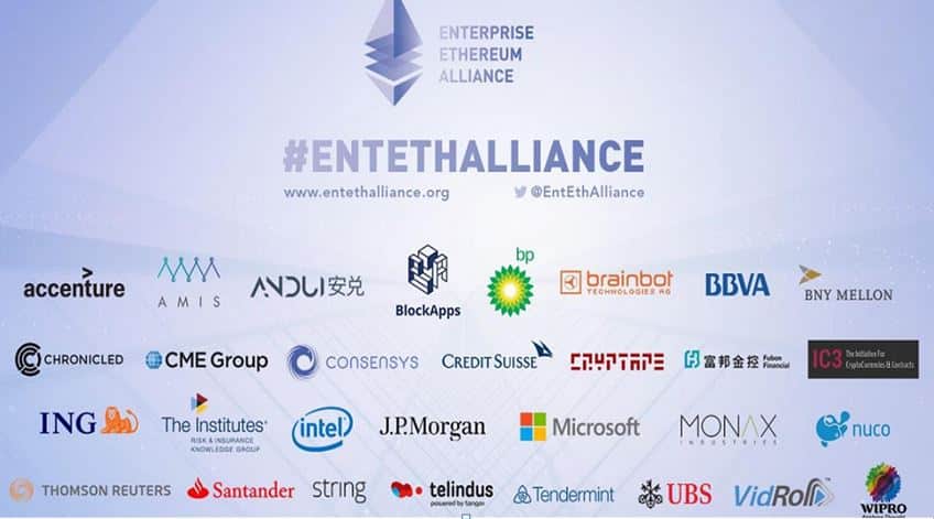 The Enterprise Ethereum Alliance (EEA) now has over 200 member companies, including JP Morgan, Samsung Group, Mastercard, and Microsoft