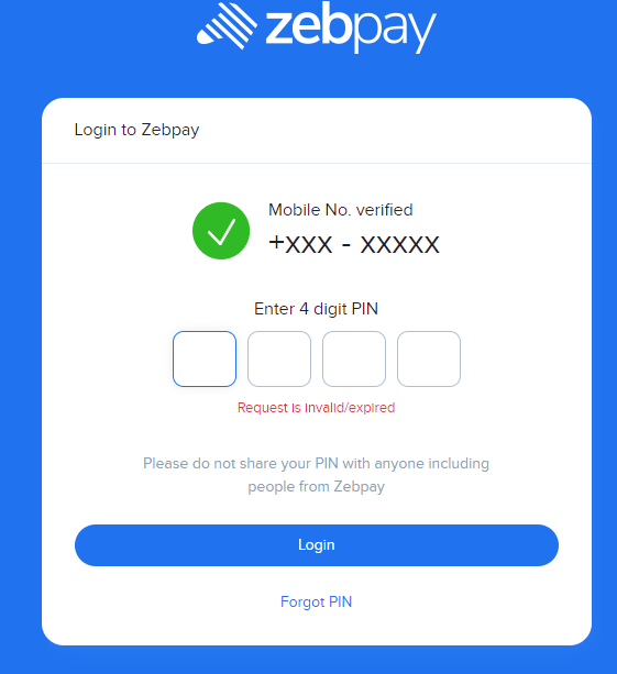 Zebpay Step 2