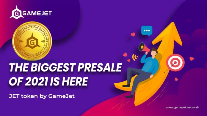 The Biggest Presale of 2021 is Here JET token by GameJet