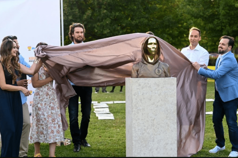 Statue Of Bitcoin Inventor, Satoshi Nakamoto Unveiled In Hungary