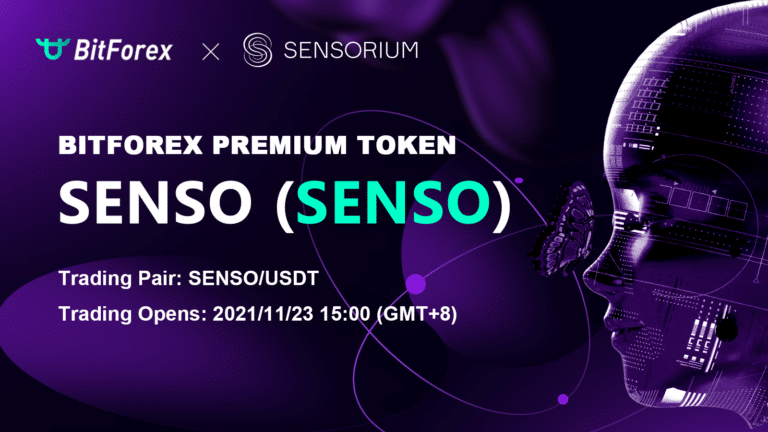 BitForex Launches SENSO (SENSO) at 15:00 on November 23th, 2021 (GMT+8)