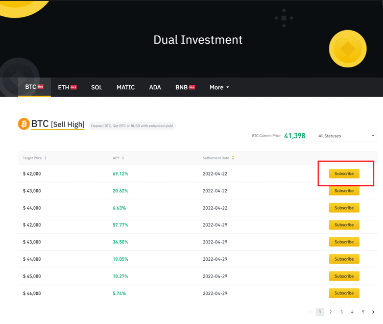 how does binance dual investment work