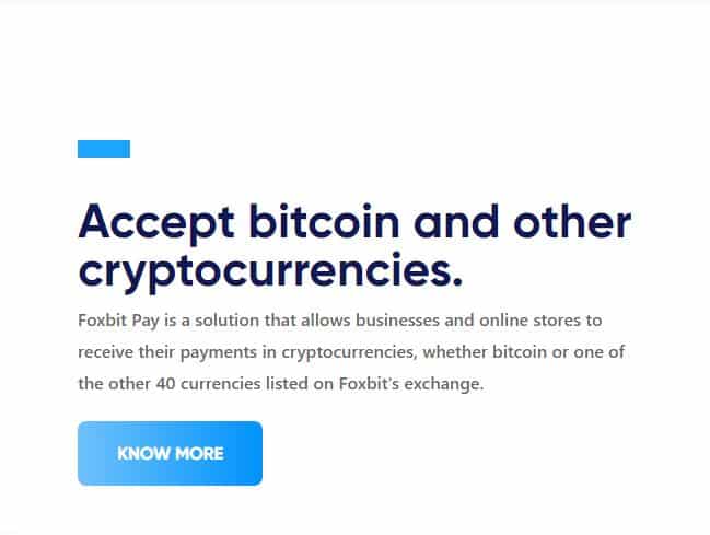 foxbit pay crypto