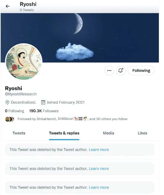 ryoshi deleted tweets