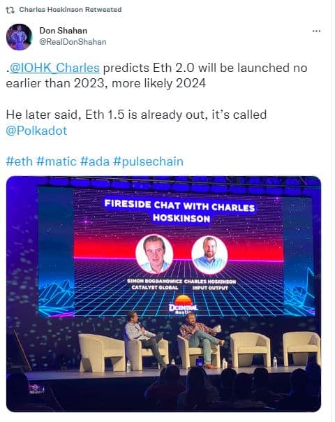 cardano founder says ETH 2.0 will come in 2024