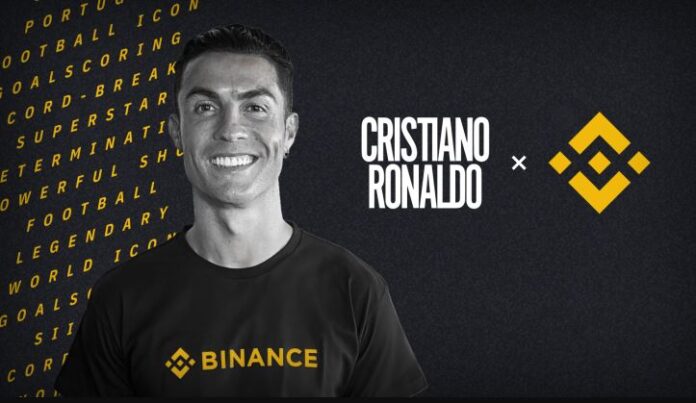 Ronaldo signs a partnership with Binance
