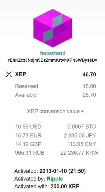 Jed McCaleb xrp บัญชีตอนนี้เป็นศูนย์