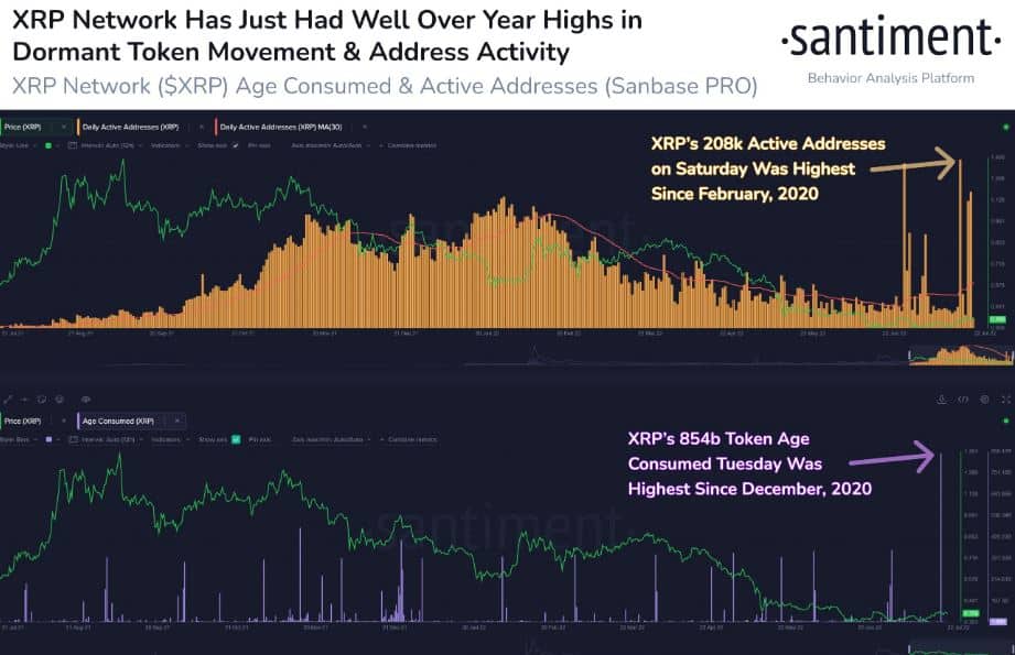 xrp address chart