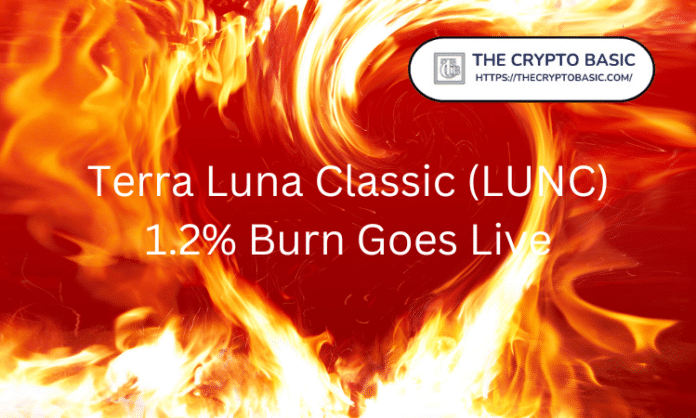Terra Classic LUNC burn goes live