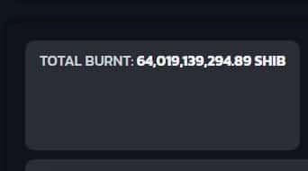 64 Miliar Shiba Inu Terbakar sejak Peluncuran Portal Shib Burn
