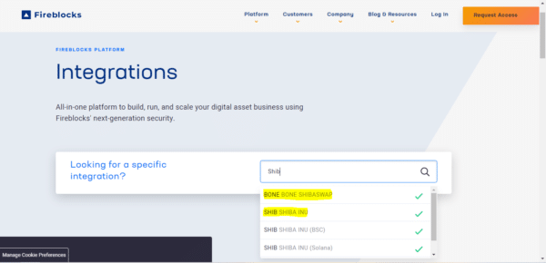 Fireblocks New Crypto Payments Engine Υποστηρίζει BONE και SHIB