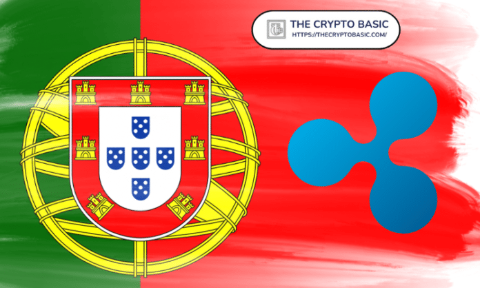 Portugal Flag and Ripple