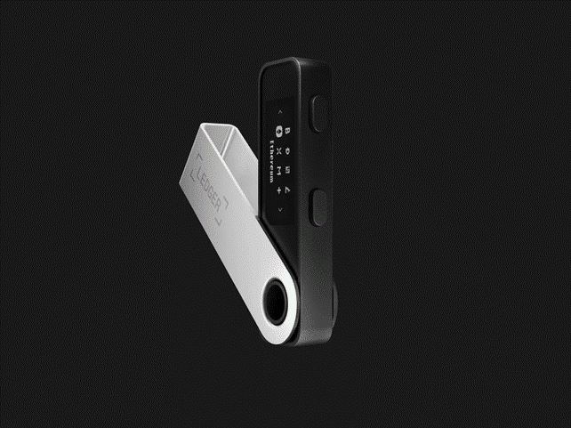 A Ledger Nano S Plus wallet