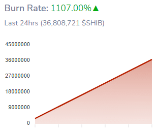 Shiba Inu Burn Rate Surges Over the Past Day