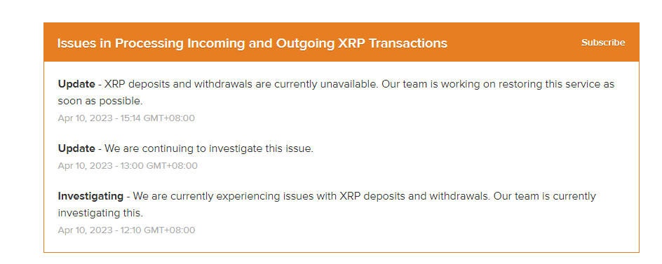 CoinPH facing XRP issues
