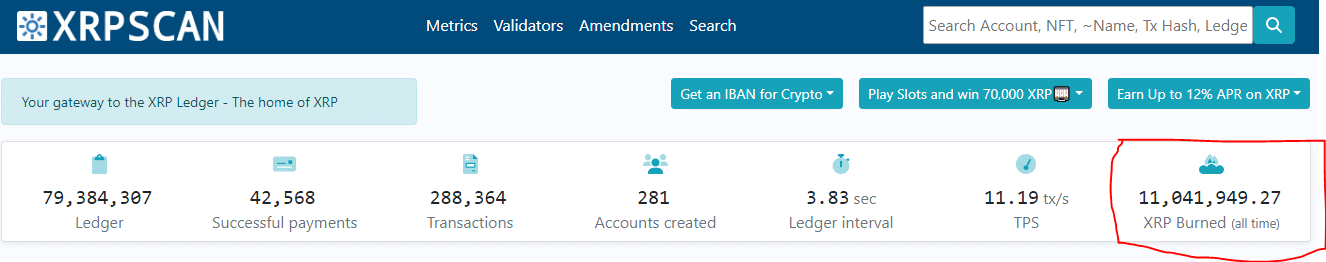 XRP Burns