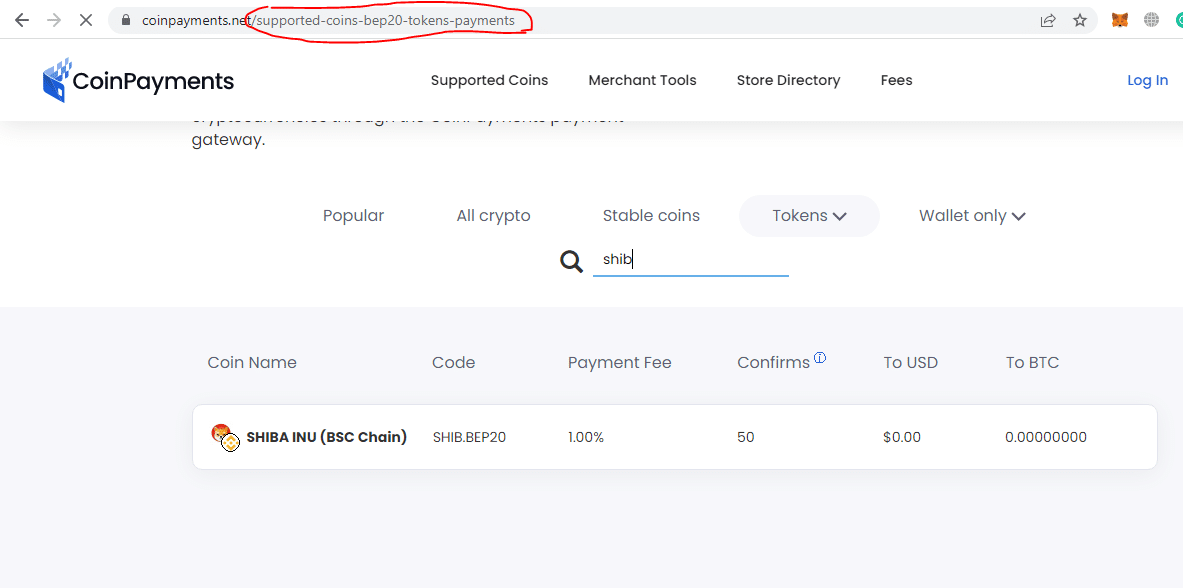 coinpayment support for shib as payment