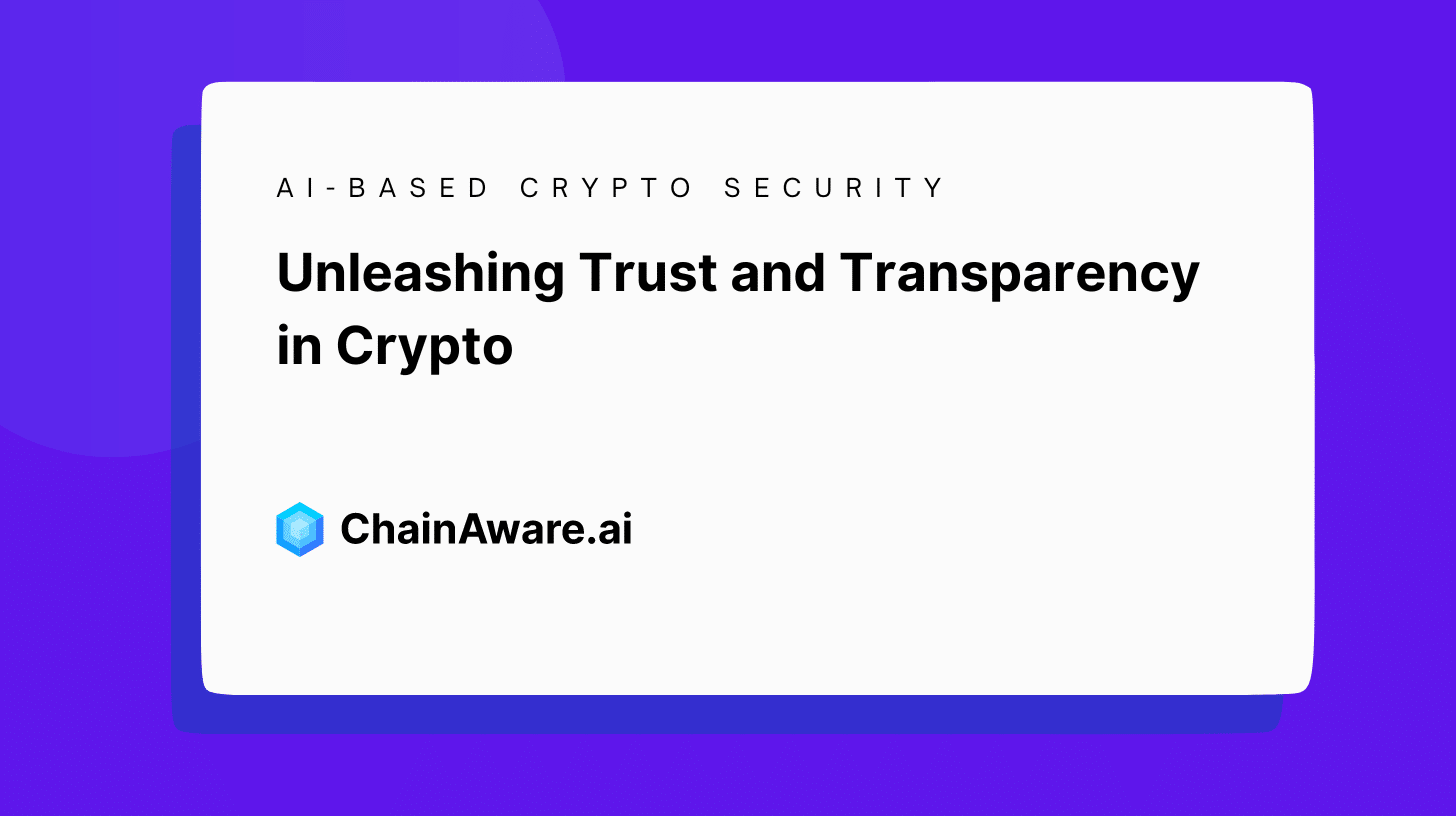 Unleashing Trust and Transparency in Crypto