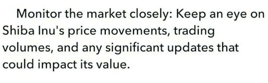 Market awareness tip