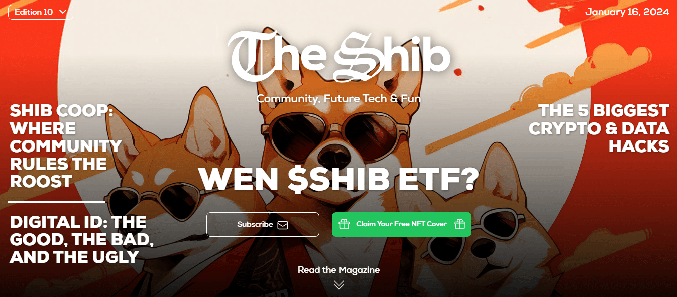 SHIB magazine 10TH edition SHIB ETF