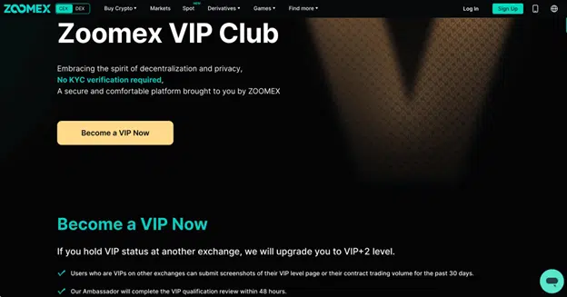 ZOOMEX VIP Club