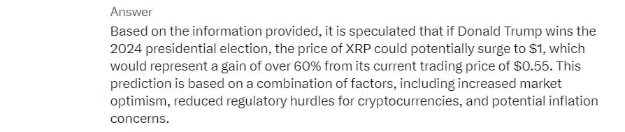 Grok XRP Price Prediction