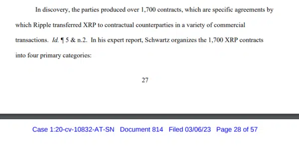 Ripple XRP contracts