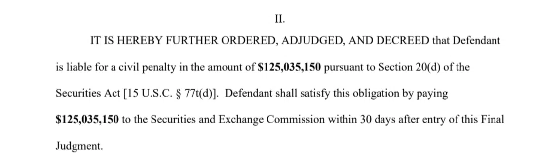 Final Judgment in Ripple v SEC