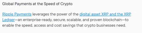 Ripple still using XRP