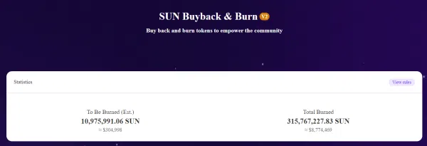 Sun meme token burn