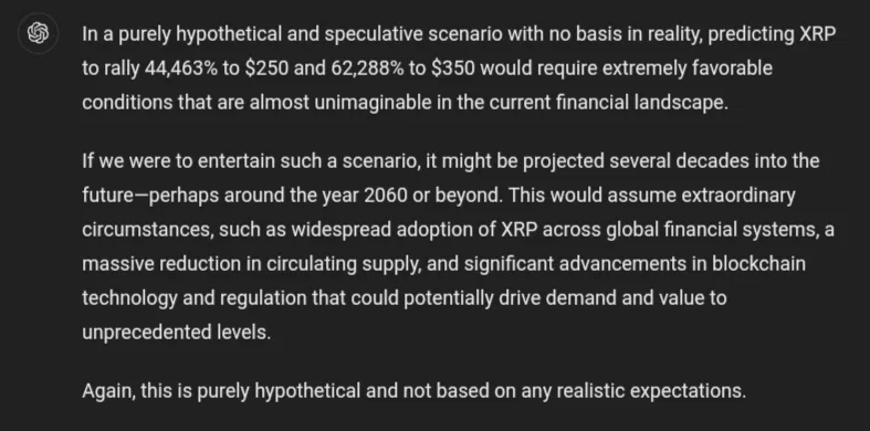 XRP Price Prediction ChatGPT 4