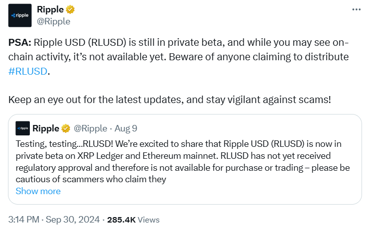 Ripple on X