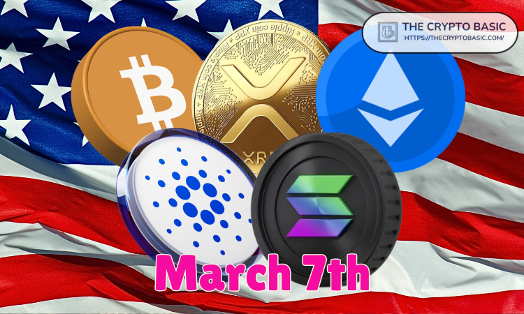 Bitcoin, Ethereum, XRP, Solana and Cardano