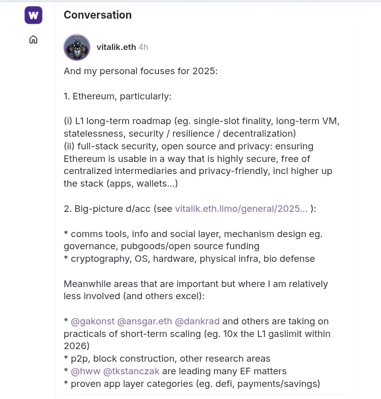 Ethereum Founder Buterin on Warpcast Ethereum Founder Buterin on Warpcast