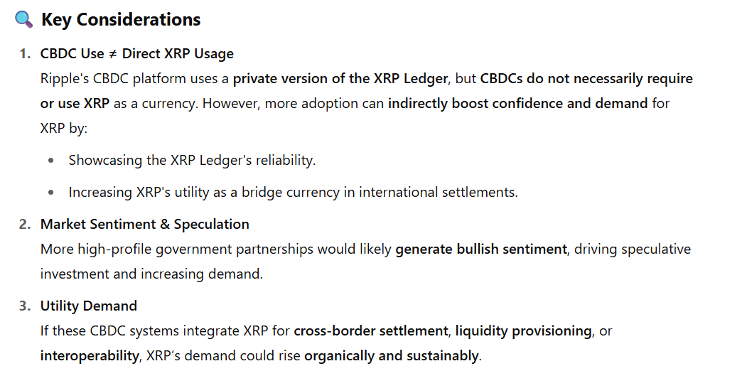 Key Considerations from ChatGPT