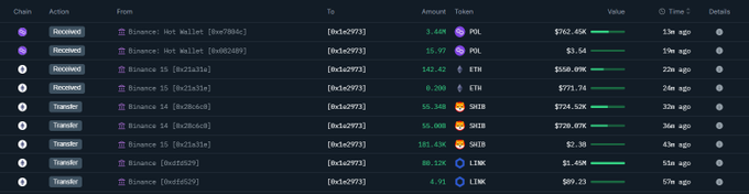 New wallet withdraws over 110 billion SHIB from Binance