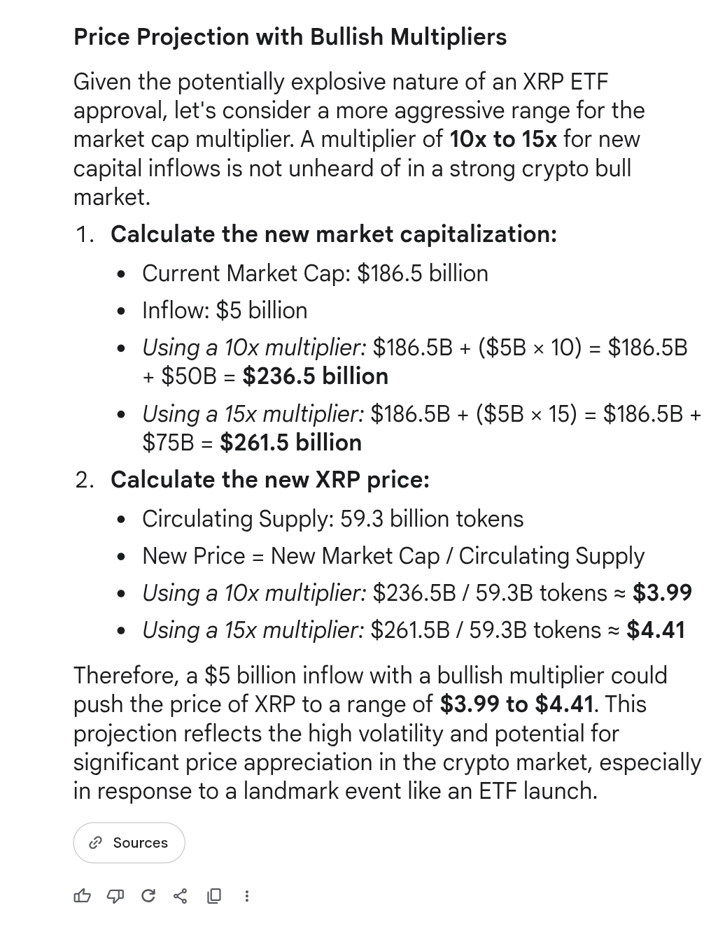 XRP Price Predictions on XRP ETFs Inflows Google Gemini