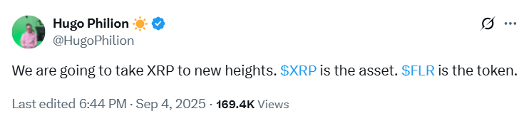 Flare CEO on X