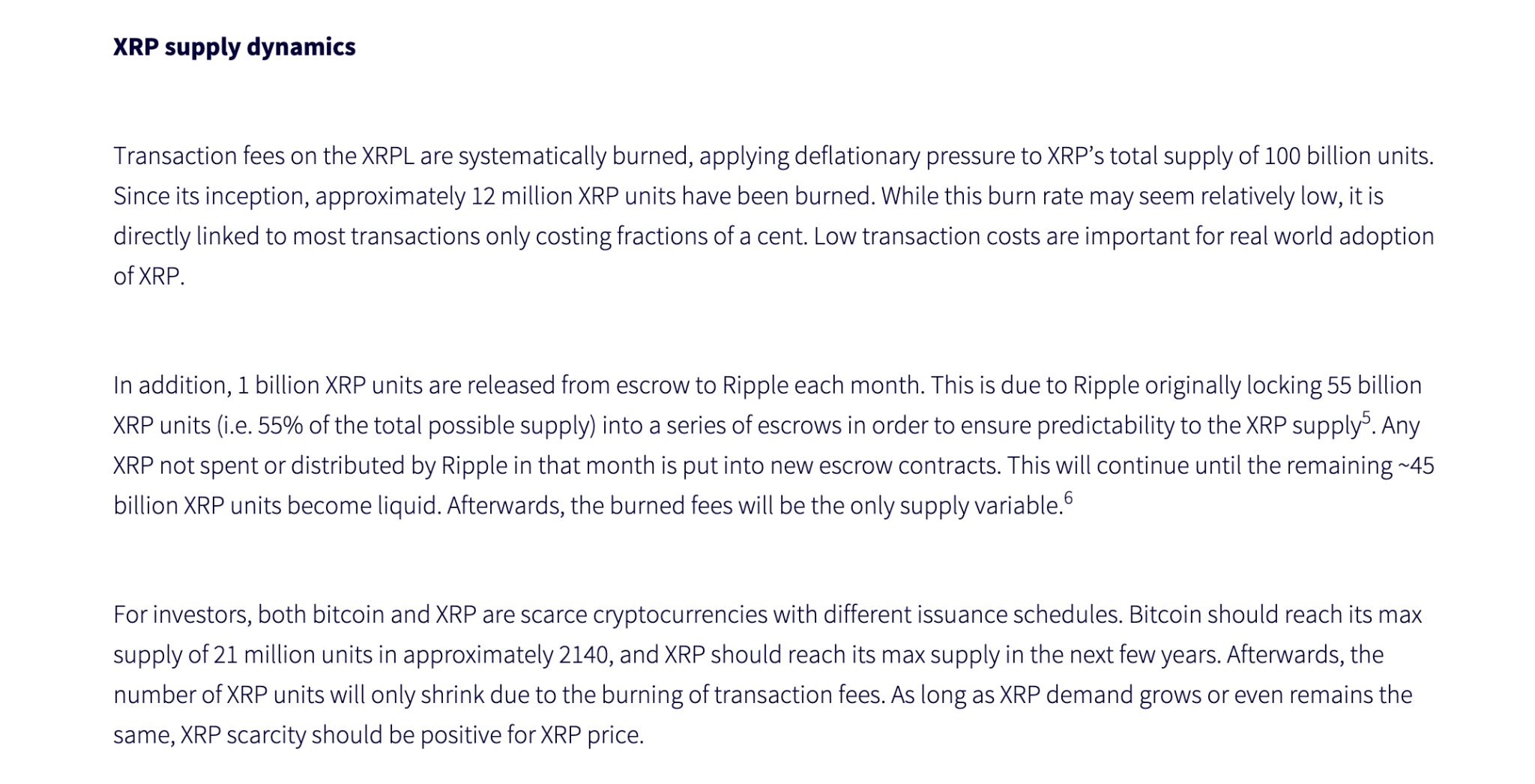 WisdomTree commentary on XRP supply dynamics