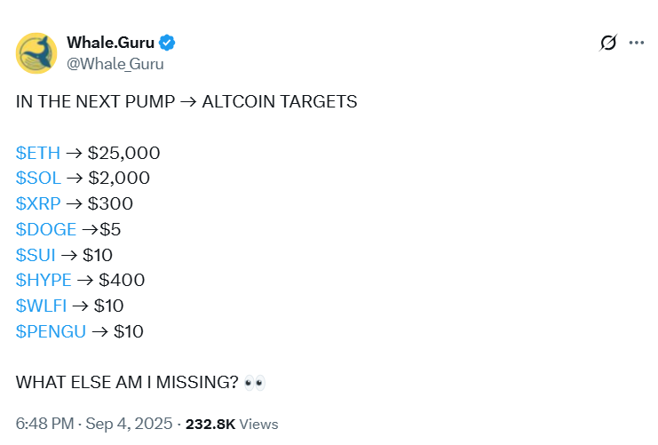 XRP Price Prediction from Whale Guru