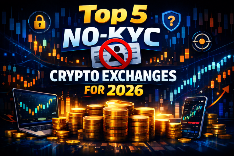 Top 5 No-KYC Crypto Exchanges For 2026