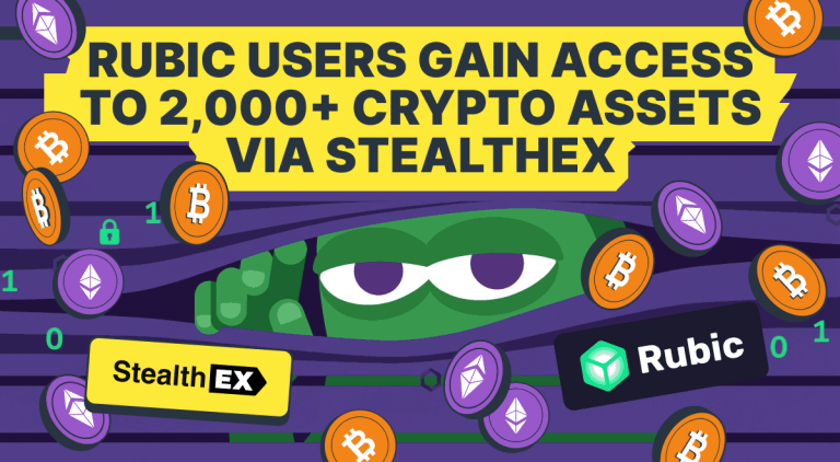 Rubic Integrates StealthEX, Expanding Access to More Than 2,000 Cryptocurrencies Through Instant Non-Custodial Swaps