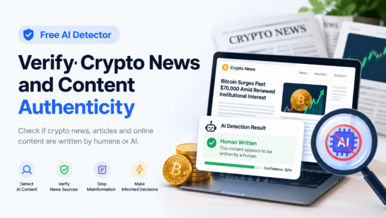 Free AI Detector: Verify Crypto News and Content Authenticity