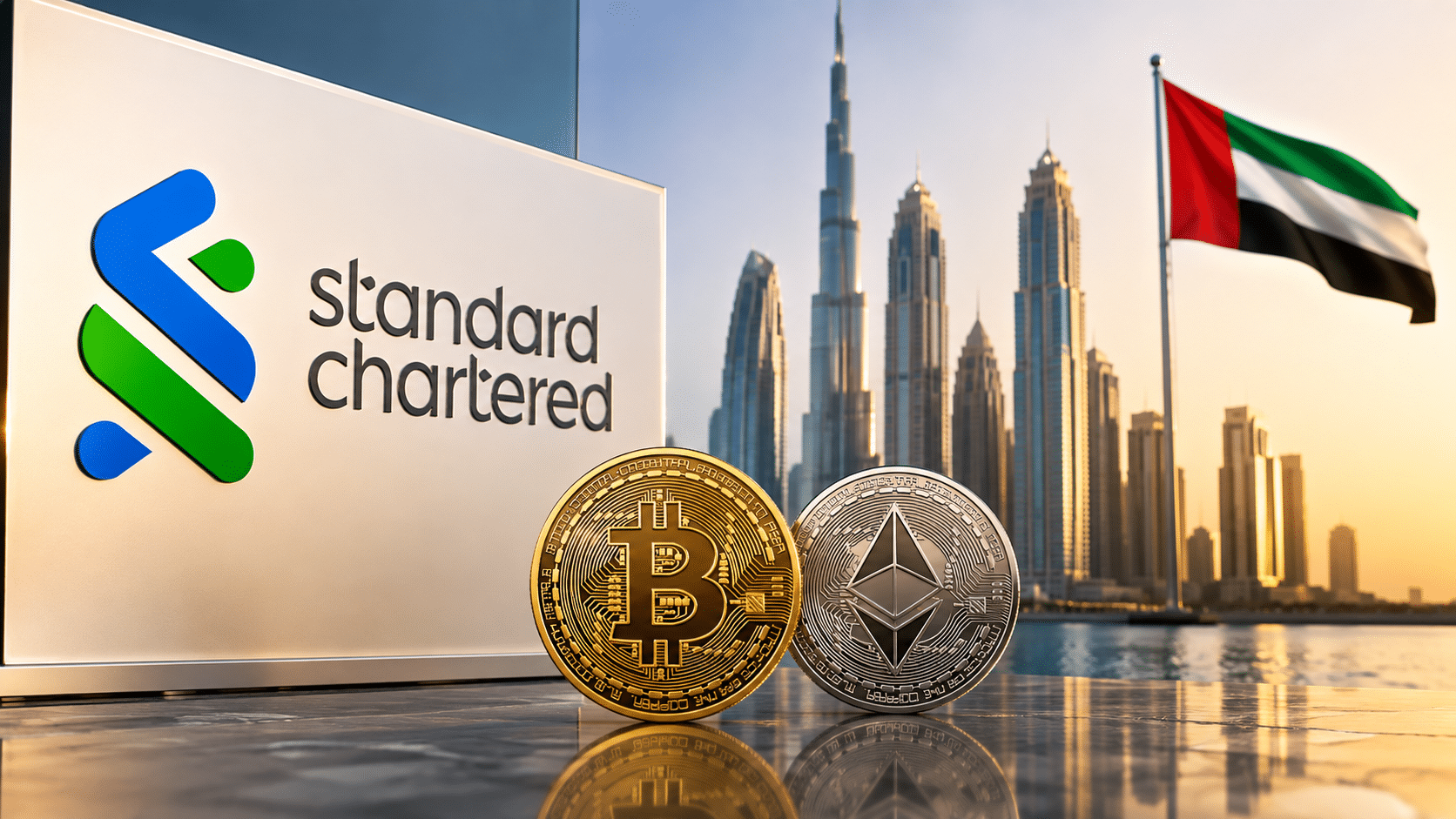 Standard Chartered Opens Spot Bitcoin, Ethereum Trading to UAE Institutions