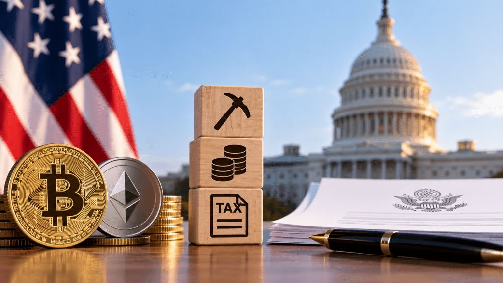 US House Crypto Tax Bill Leaves Mining, Staking Rewards Taxable Before Sale