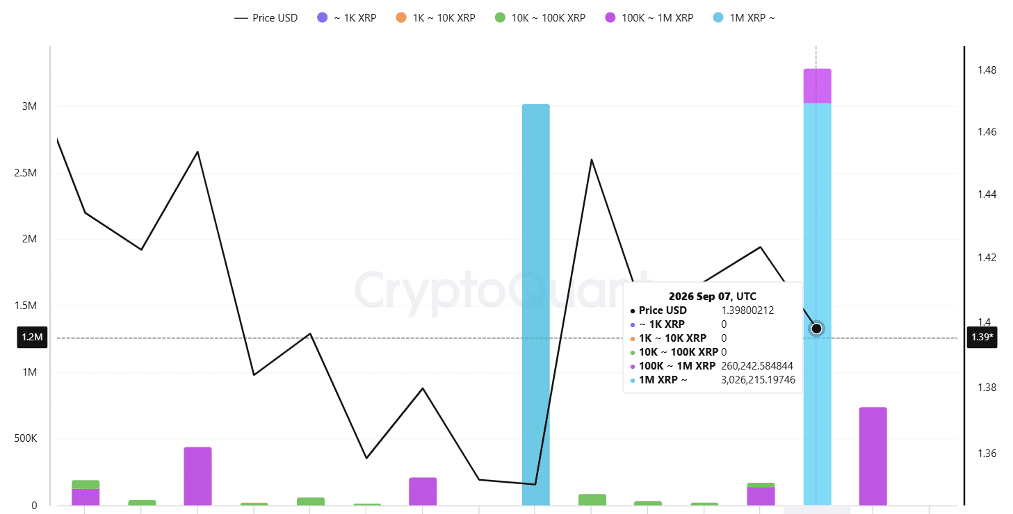 XRP Inflows to Binance XRP Inflows to Binance