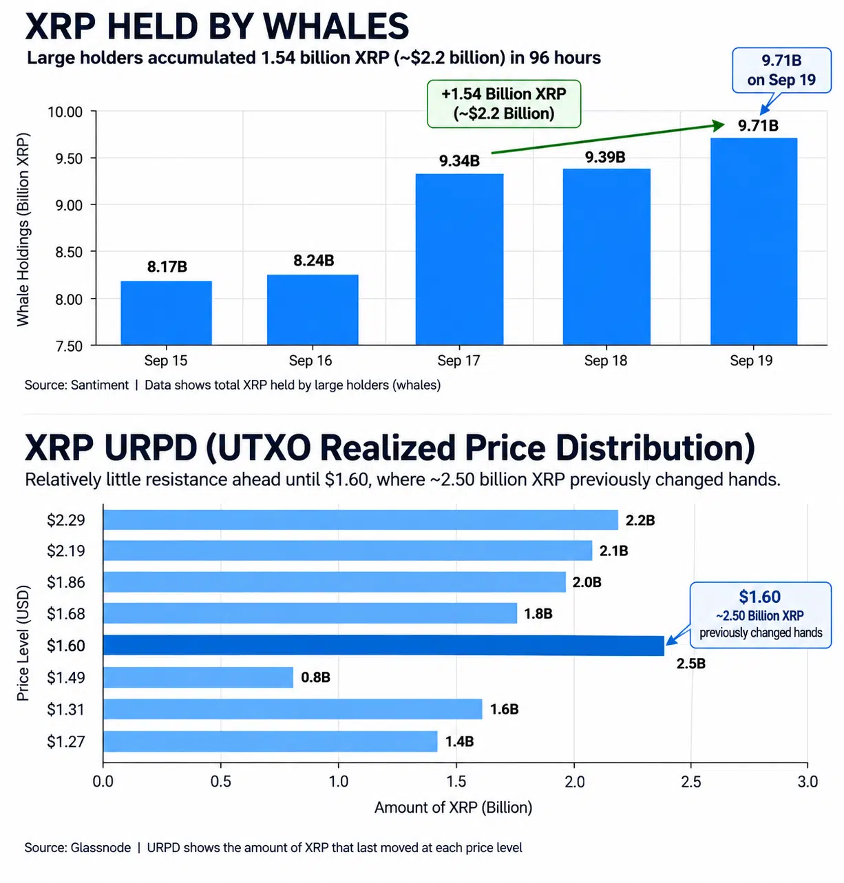XRP Whale Holdings and URPD Analysis